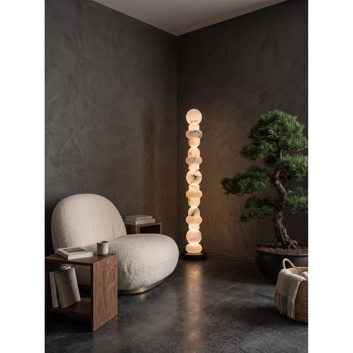 Belmont Alabaster Floor Lamp