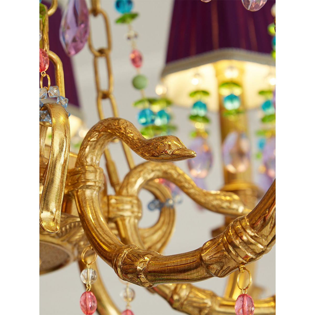 Perky Peacock Chandelier