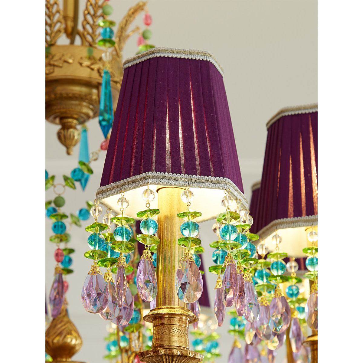 Perky Peacock Chandelier