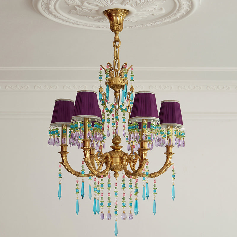 Perky Peacock Chandelier