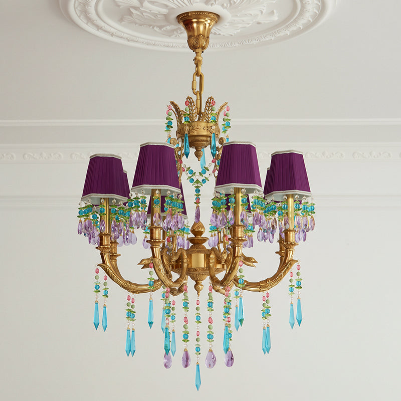 Perky Peacock Chandelier