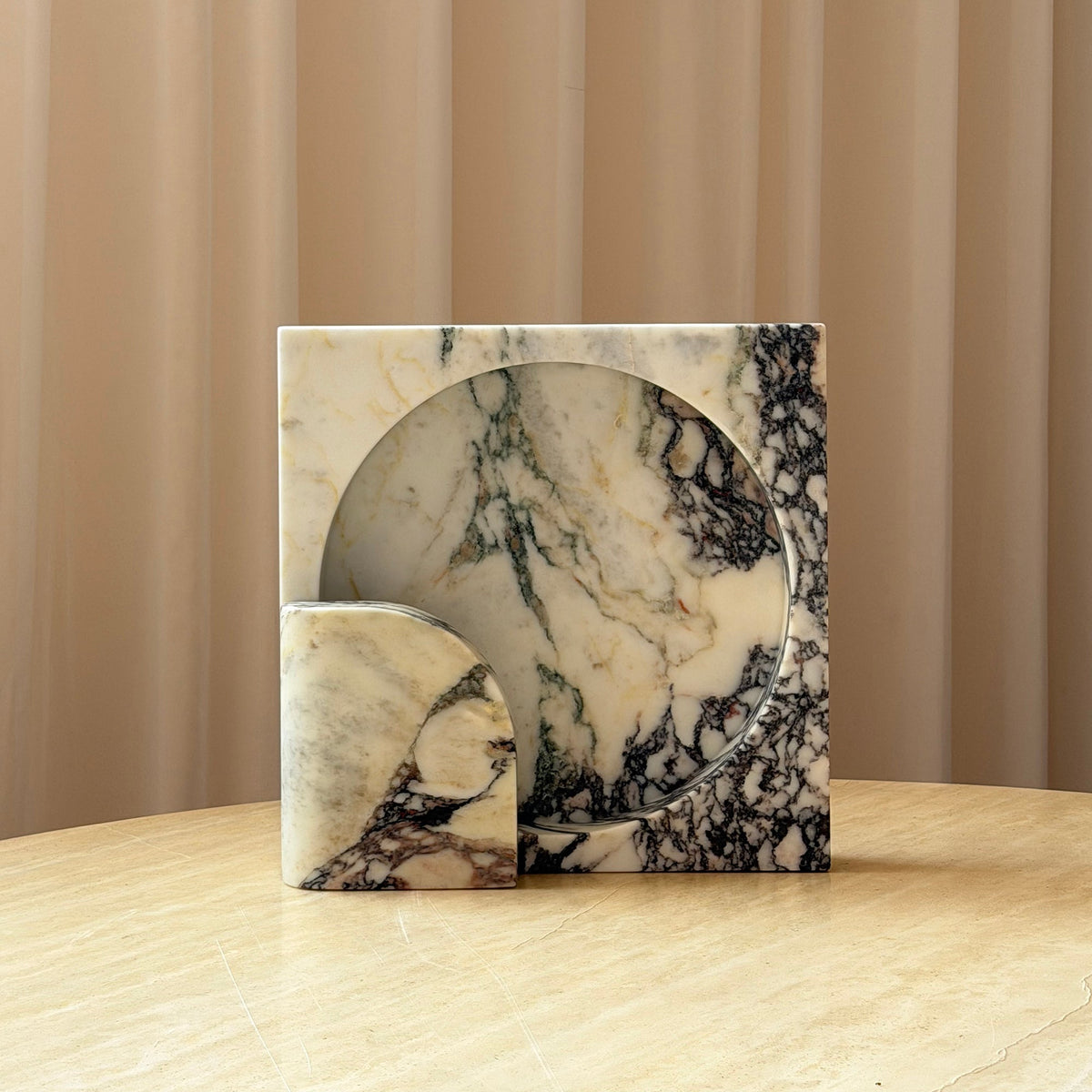 Block Piece Marble Table Lamp