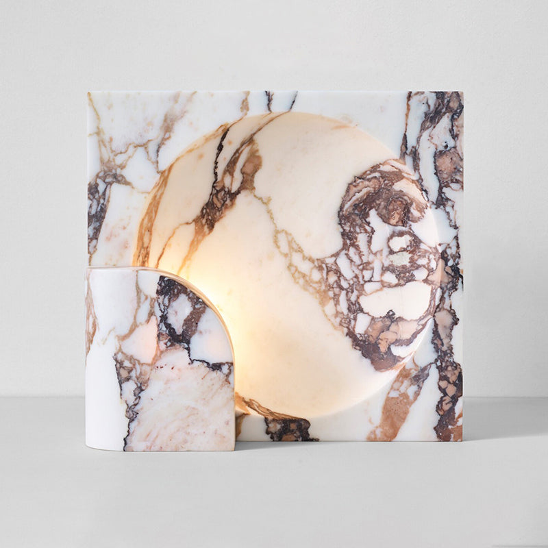 Block Piece Marble Table Lamp