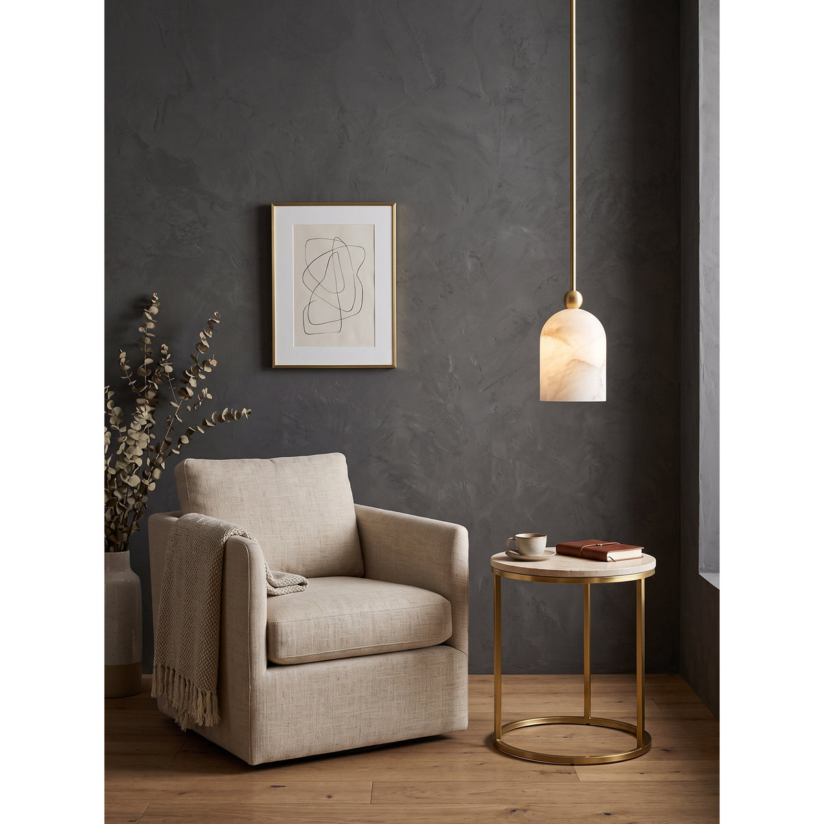 Bombelles Alabaster Pendant Lamp
