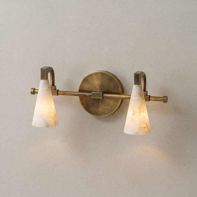 Bradley Vanity Alabaster Wall Sconce