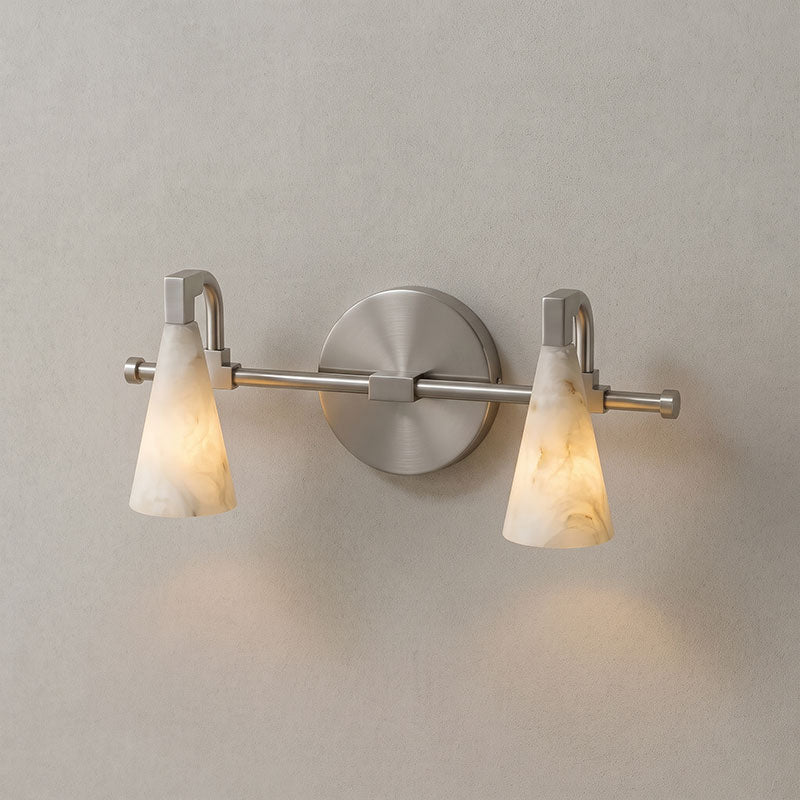 Bradley Vanity Alabaster Wall Sconce