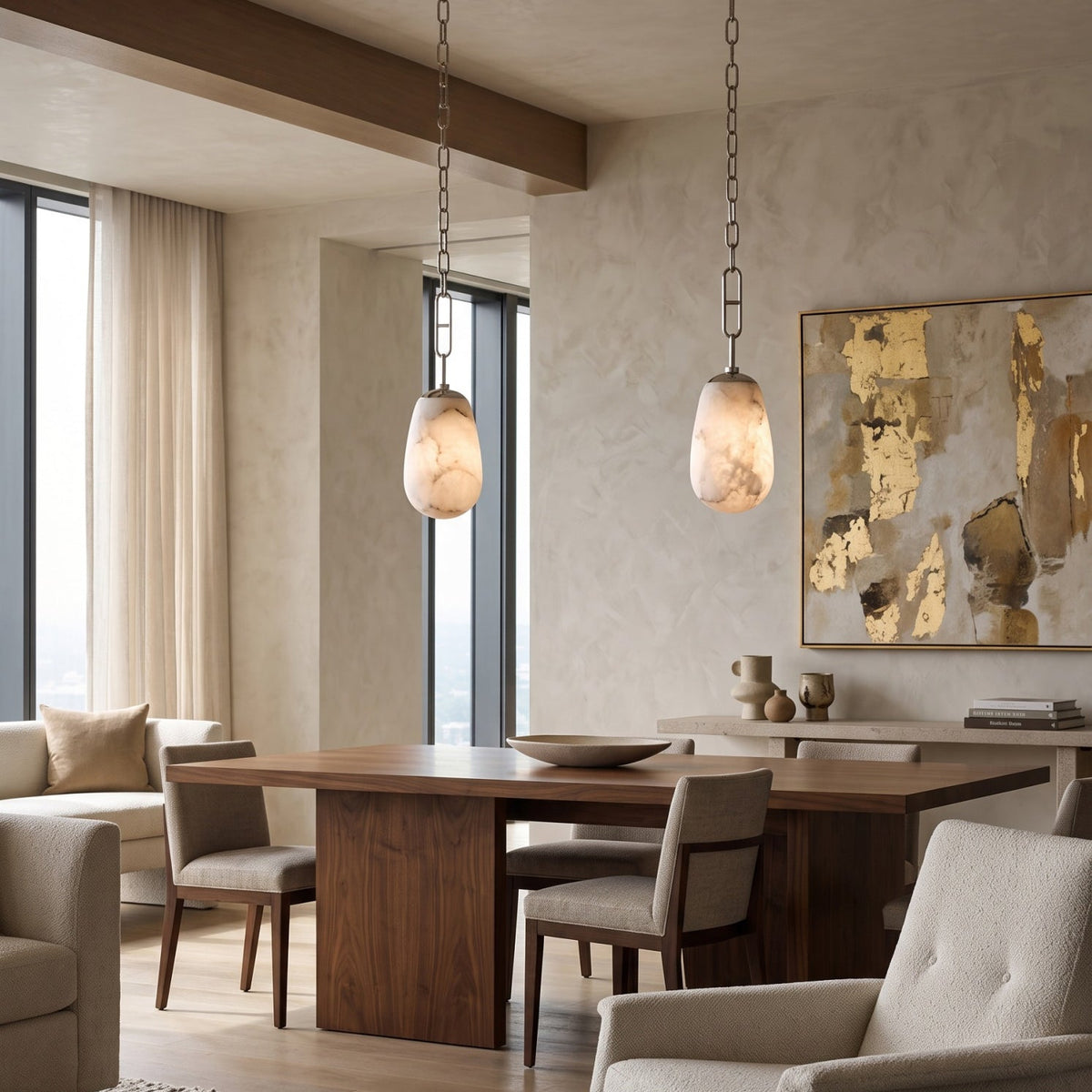 Bruckner Alabaster Pendant Lamp