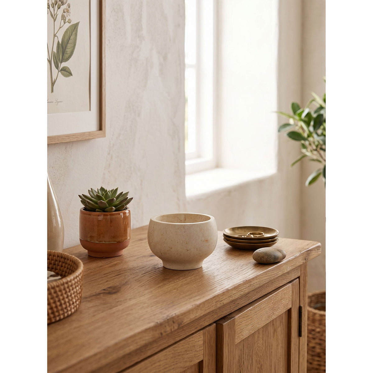 Calma Marble Catchall Bowl