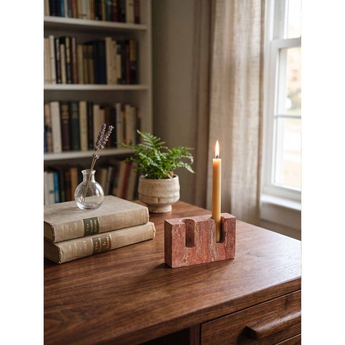 Canyon Marble Double Candle Holder