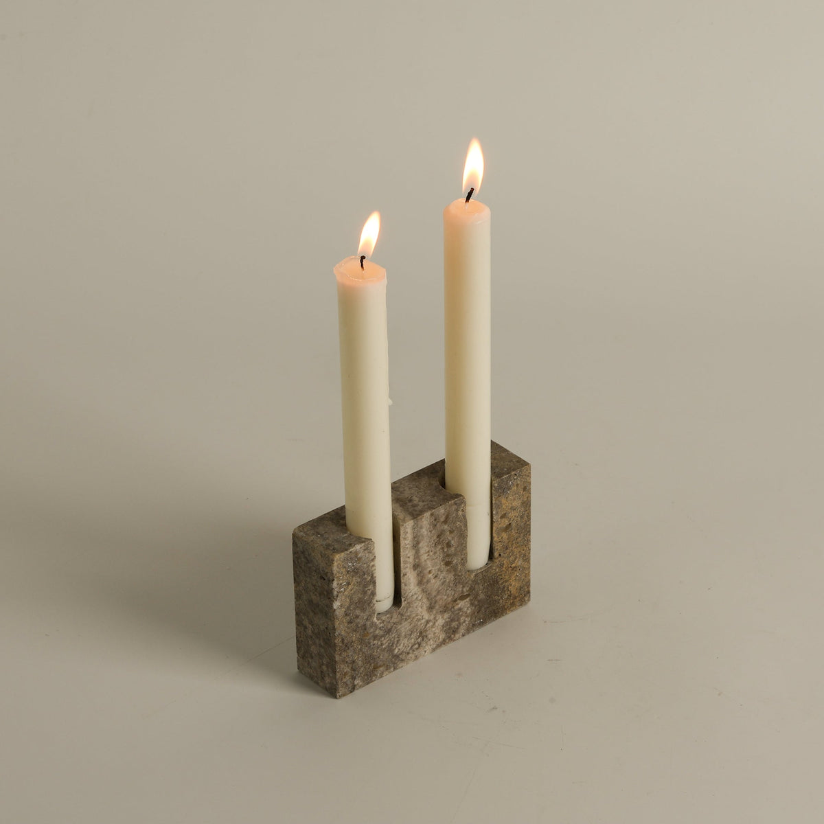 Canyon Marble Double Candle Holder