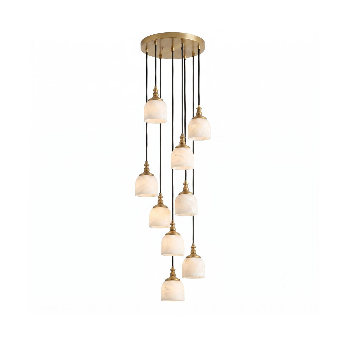 Chart Alabaster Cluster Chandelier
