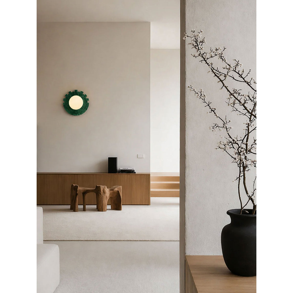 Checkered Disc Wall Sconce