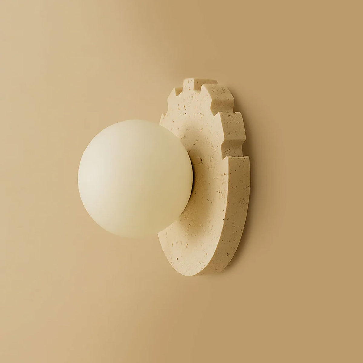 Checkered Disc Wall Sconce