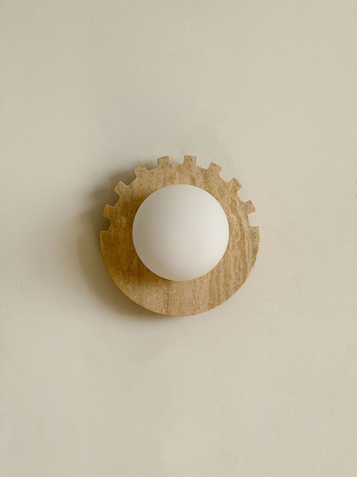 Checkered Disc Wall Sconce
