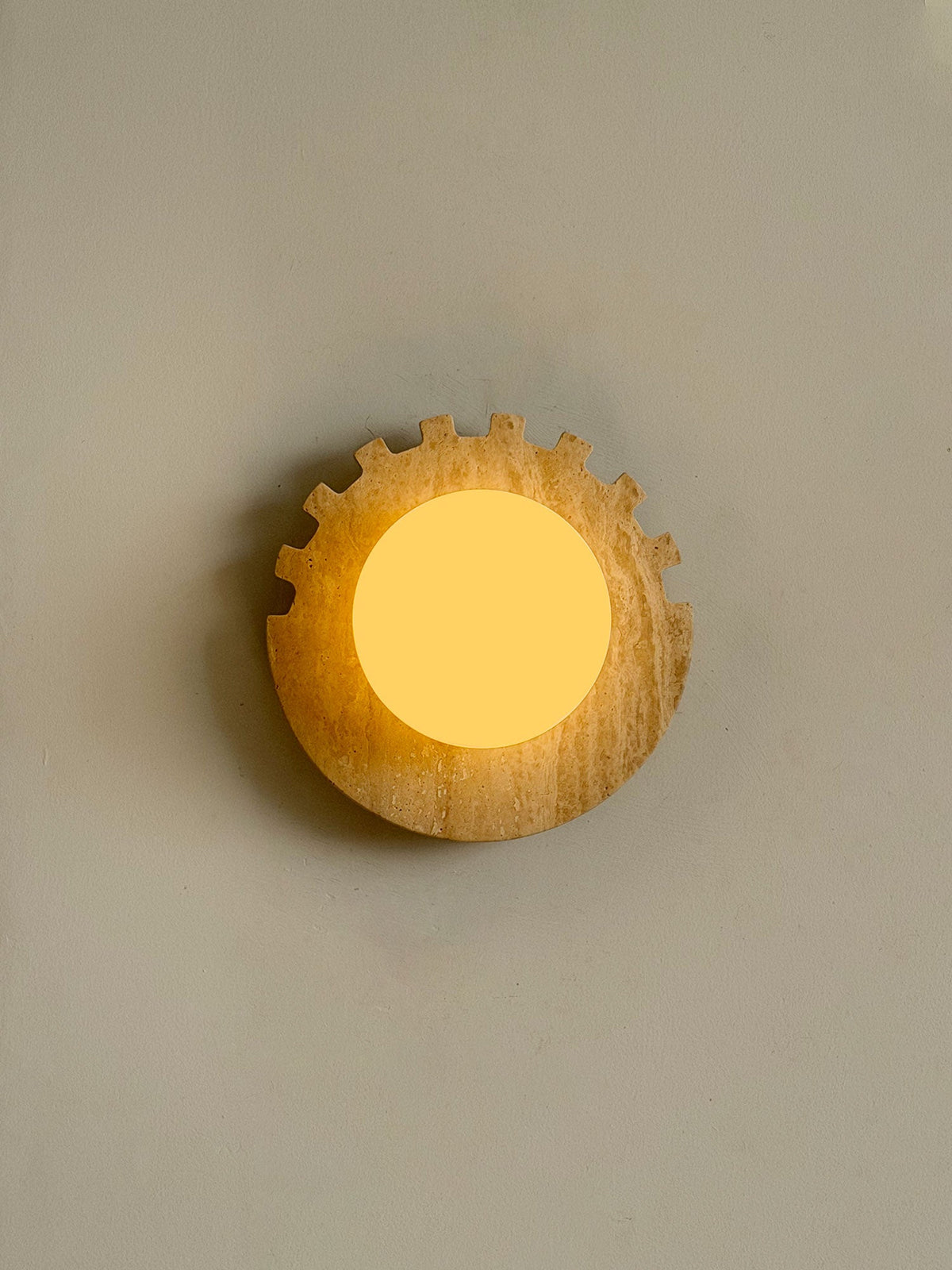 Checkered Disc Wall Sconce