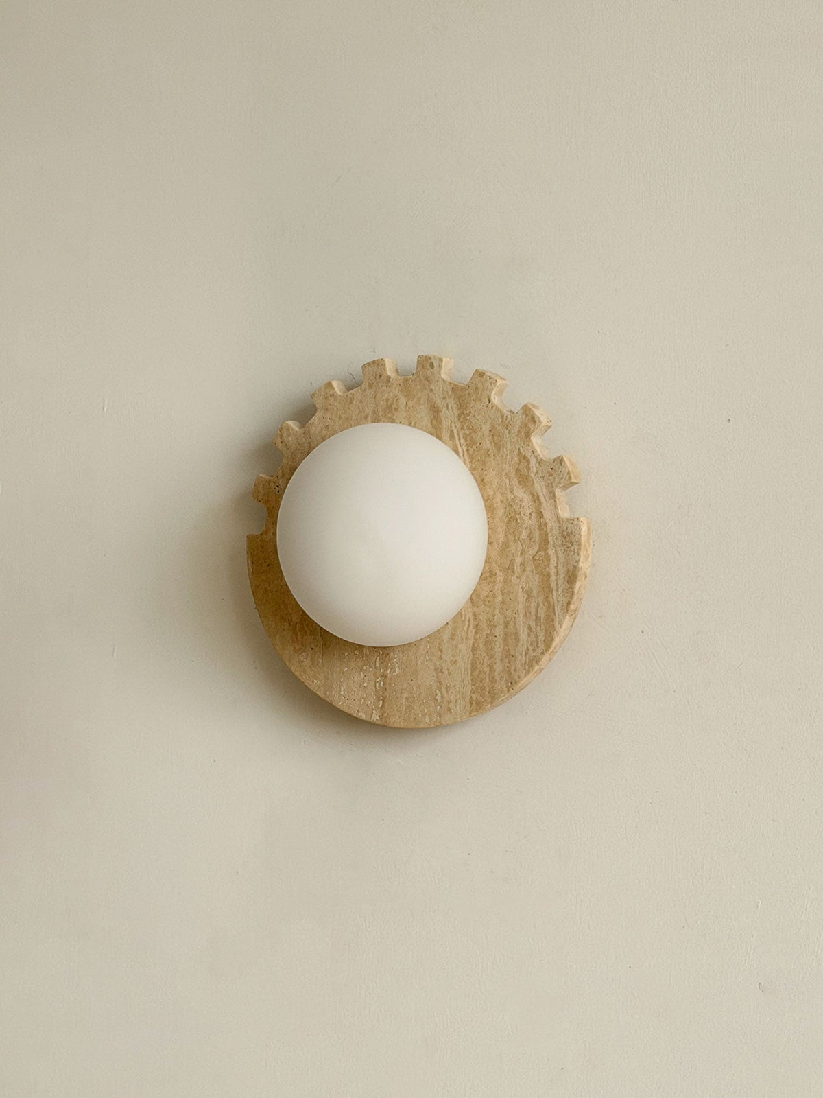 Checkered Disc Wall Sconce