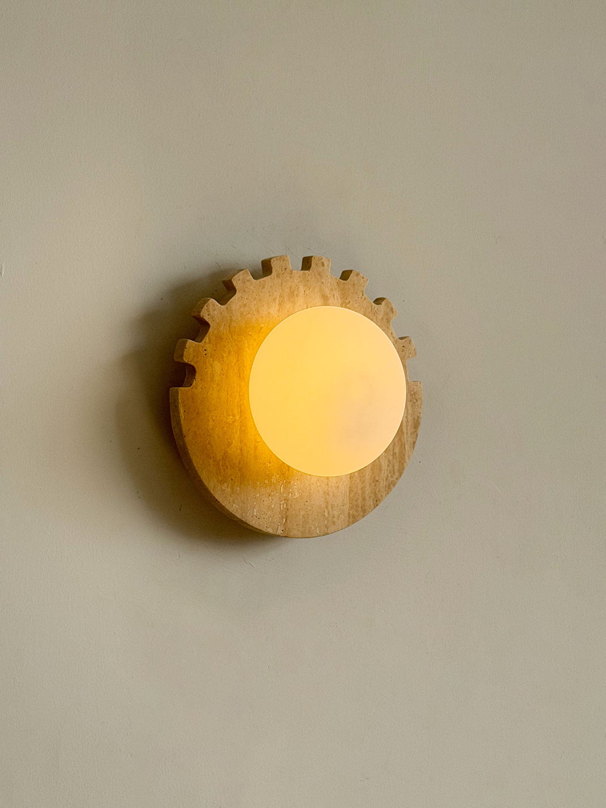 Checkered Disc Wall Sconce