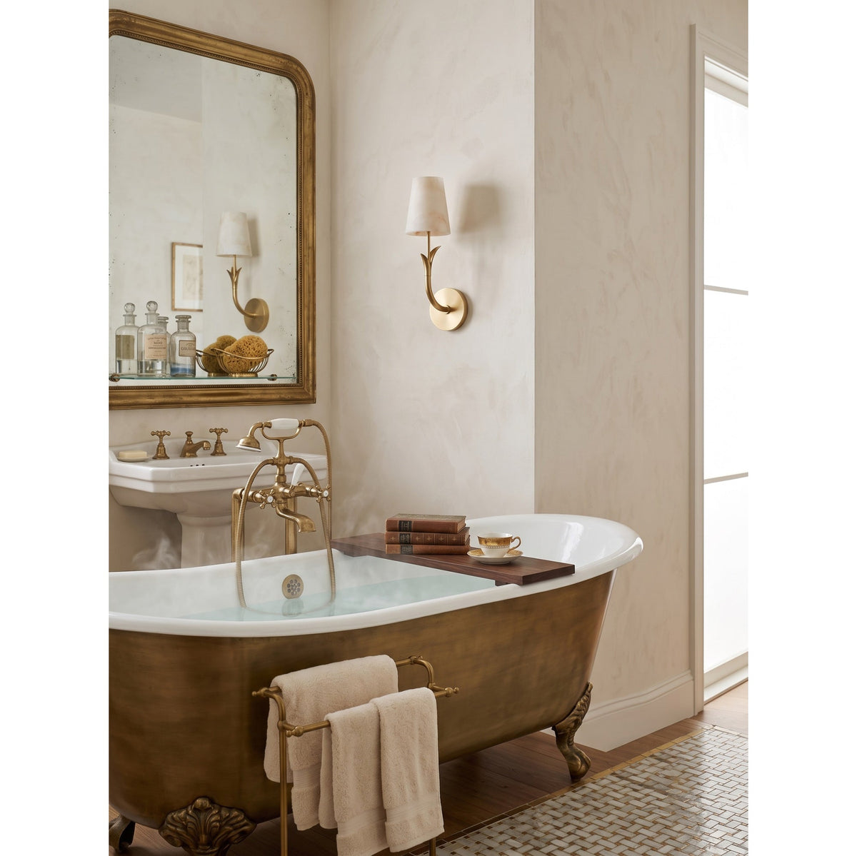 Deering Alabaster Wall Sconce