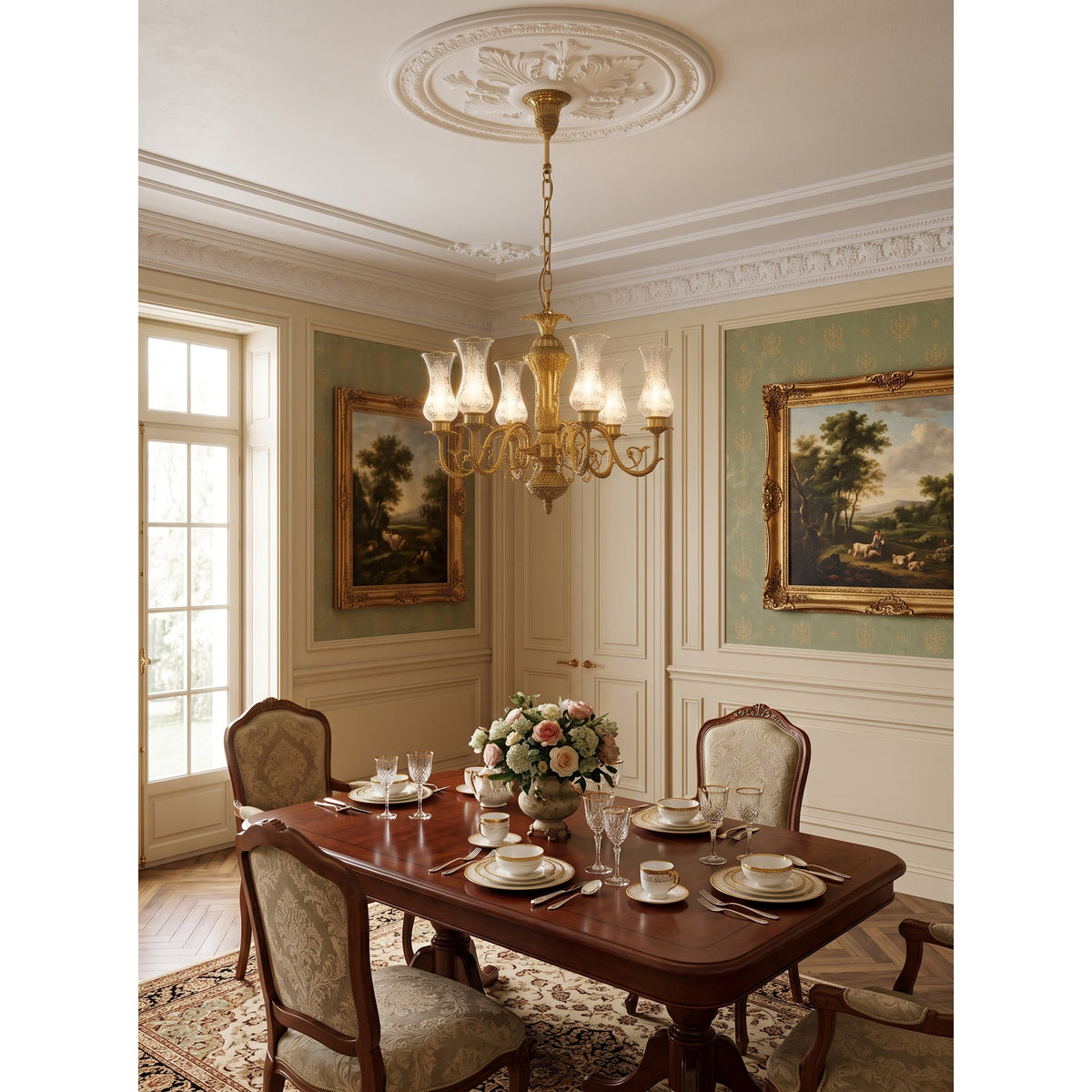 Delray Palm Chandelier