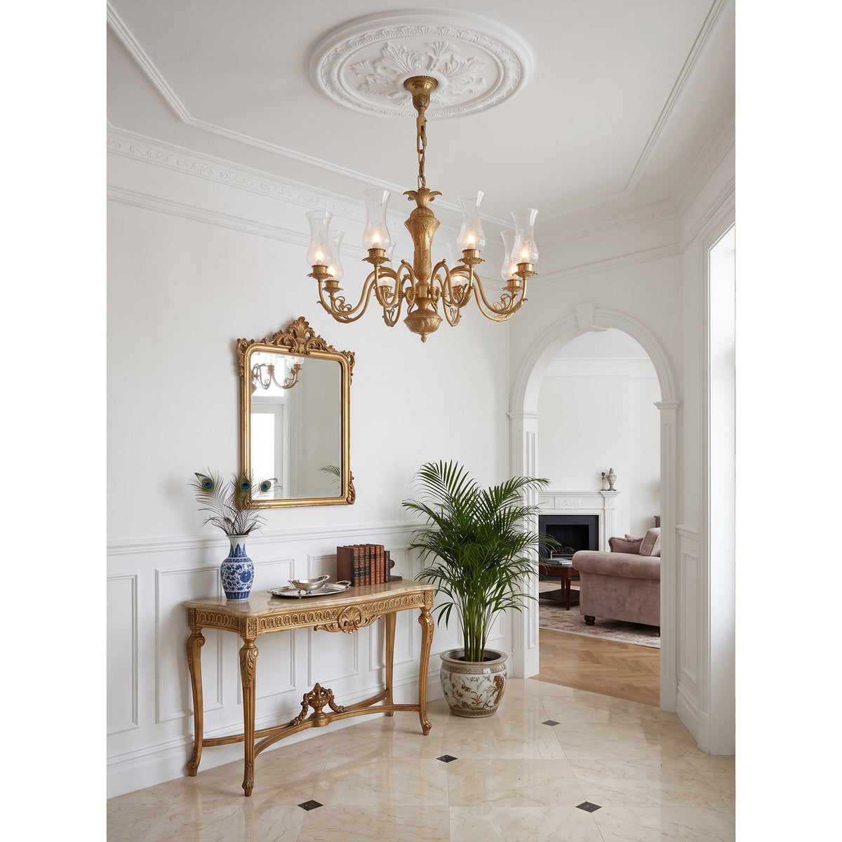 Delray Palm Chandelier