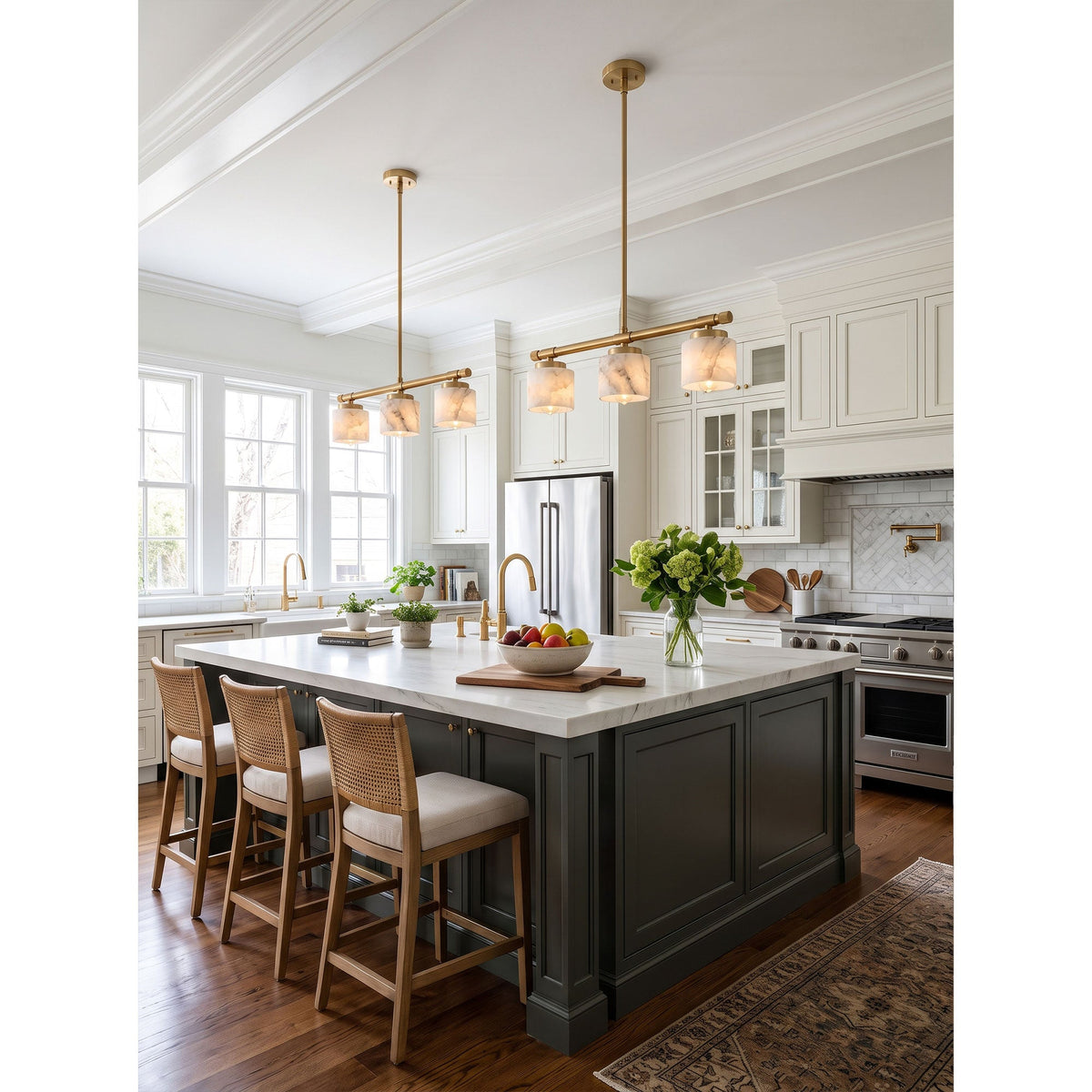 Devon Linear Alabaster Pendant Lamp