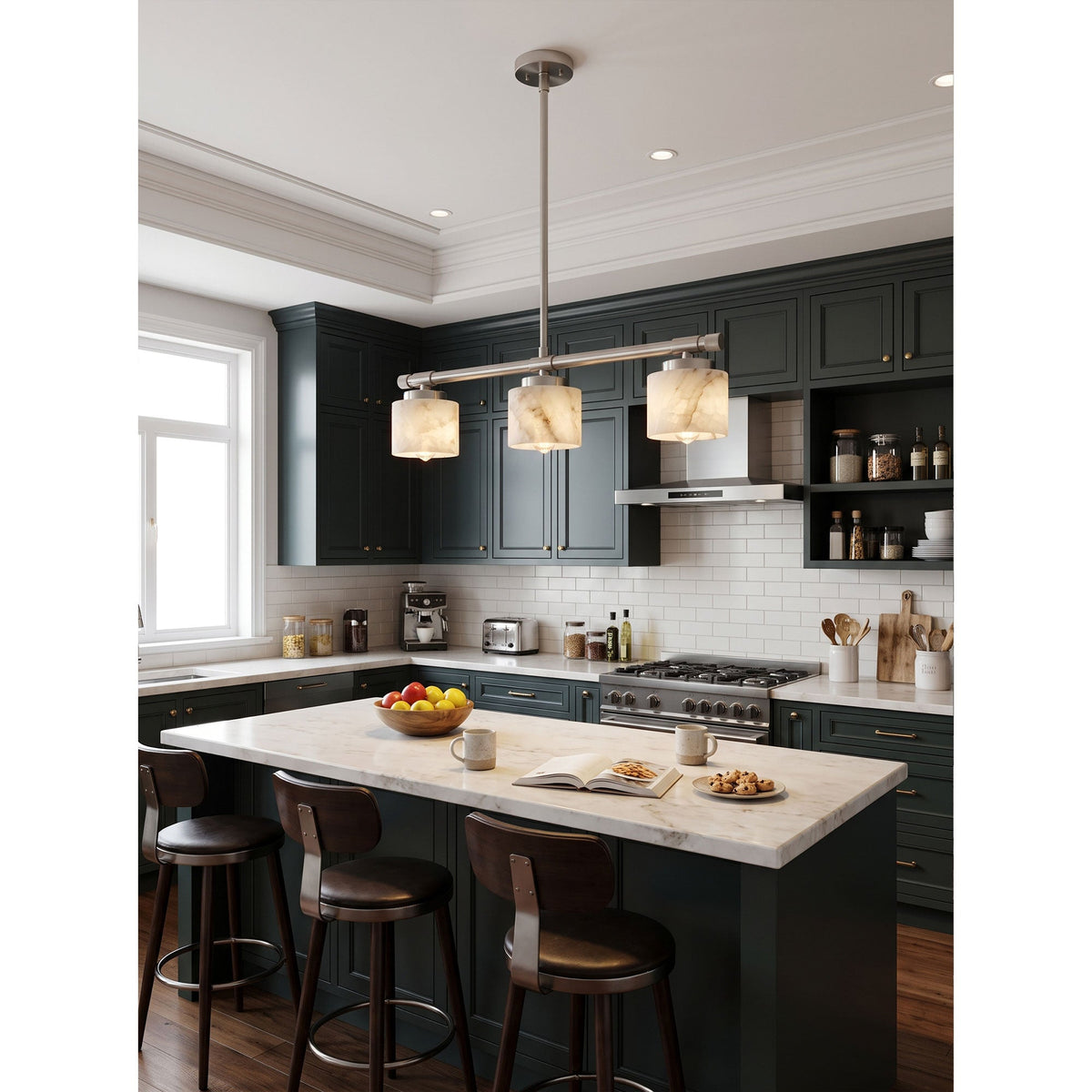 Devon Linear Alabaster Pendant Lamp