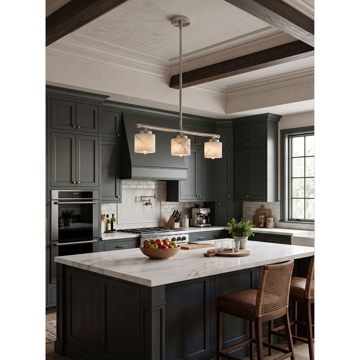 Devon Linear Alabaster Pendant Lamp