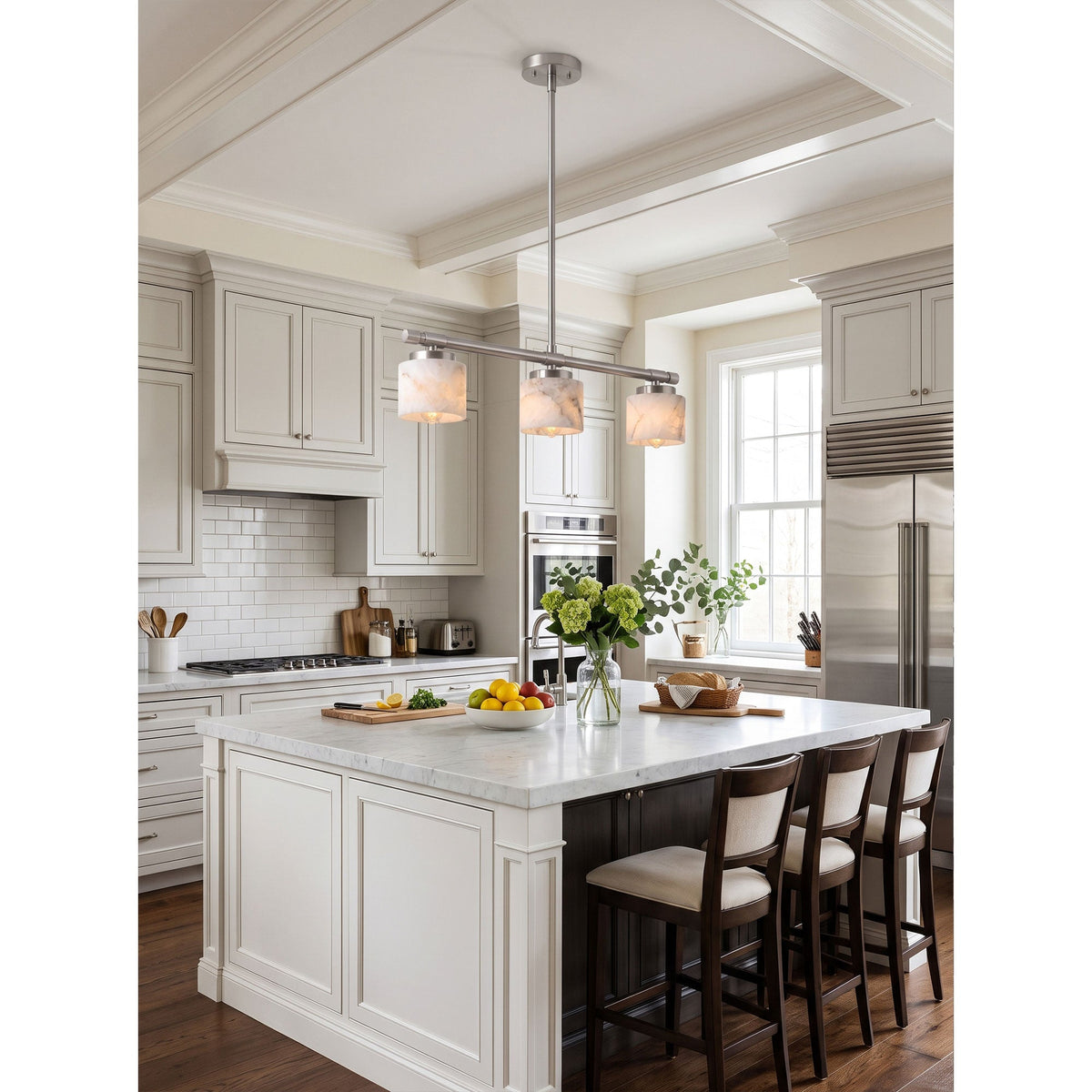 Devon Linear Alabaster Pendant Lamp