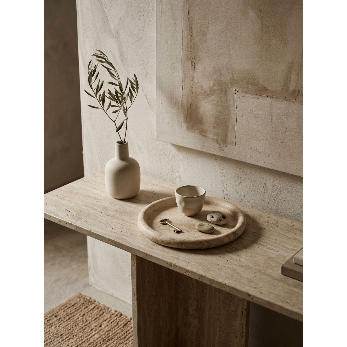 Dune Travertine Tray