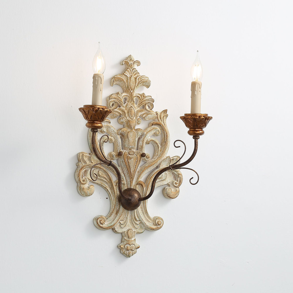 Florentine Wood Wall Lamp