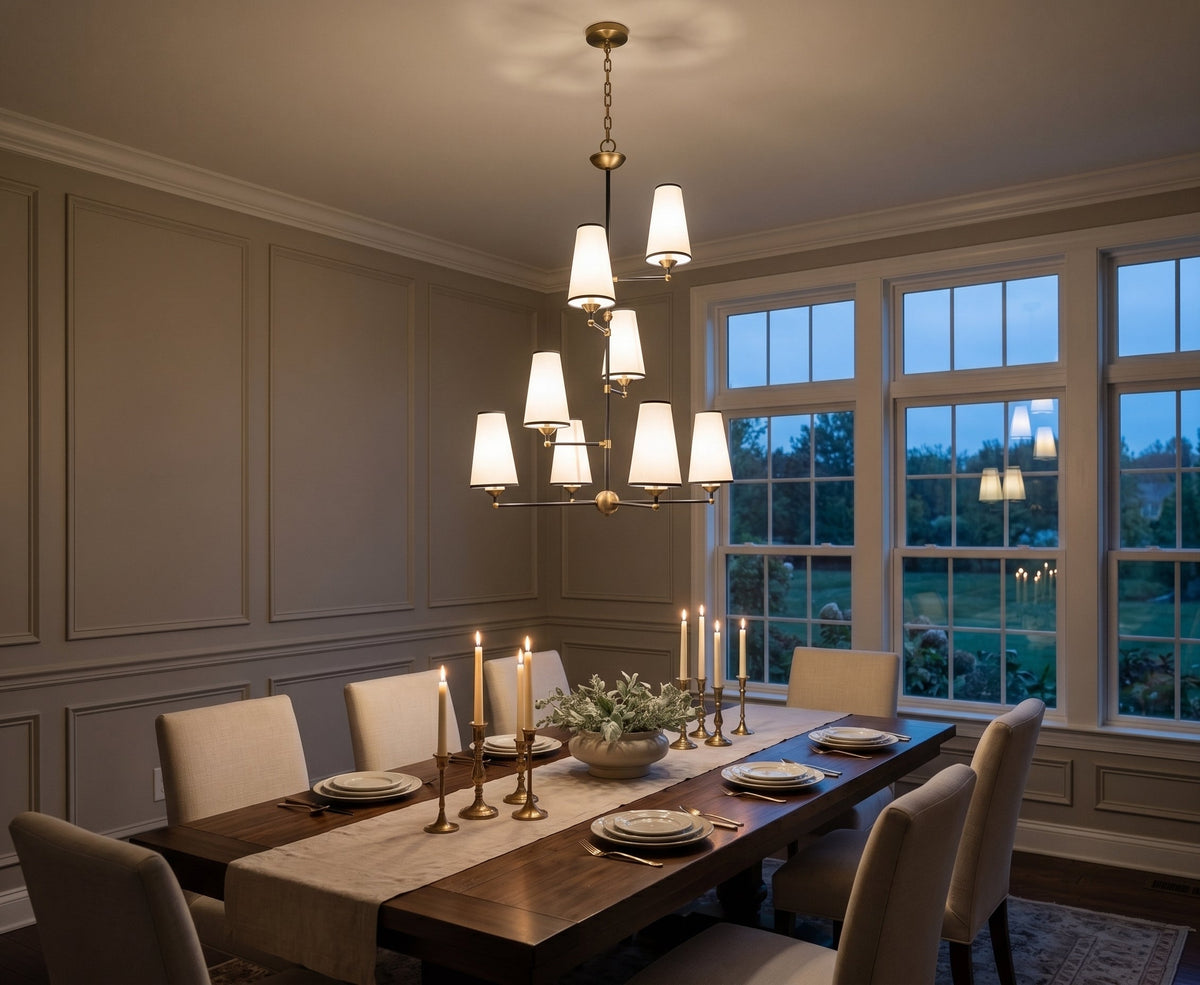 Tiered Tapered Chandelier