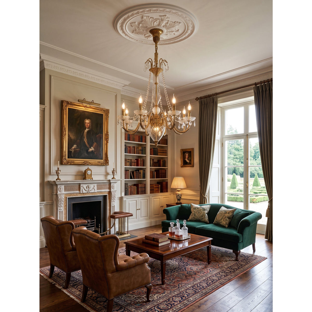 Fontainebleau Brass Chandelier