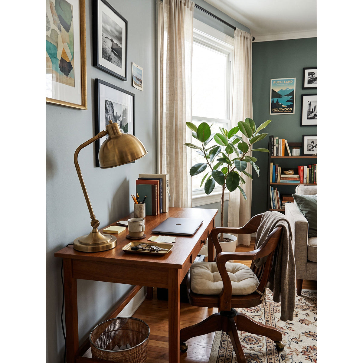Harvard Brass Table Lamp
