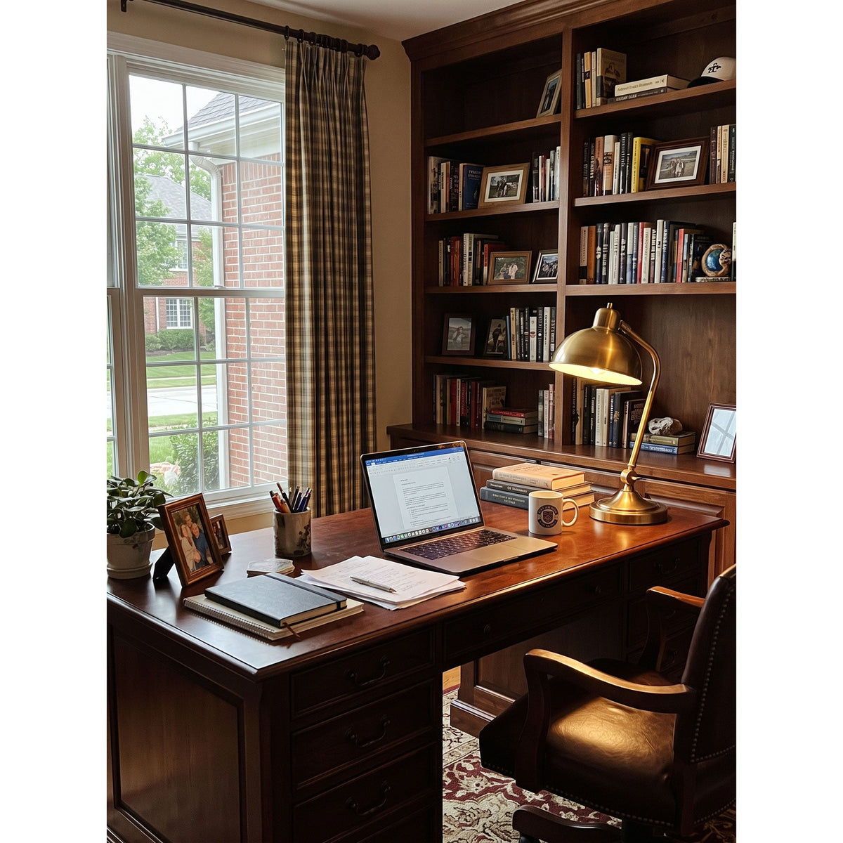 Harvard Brass Table Lamp