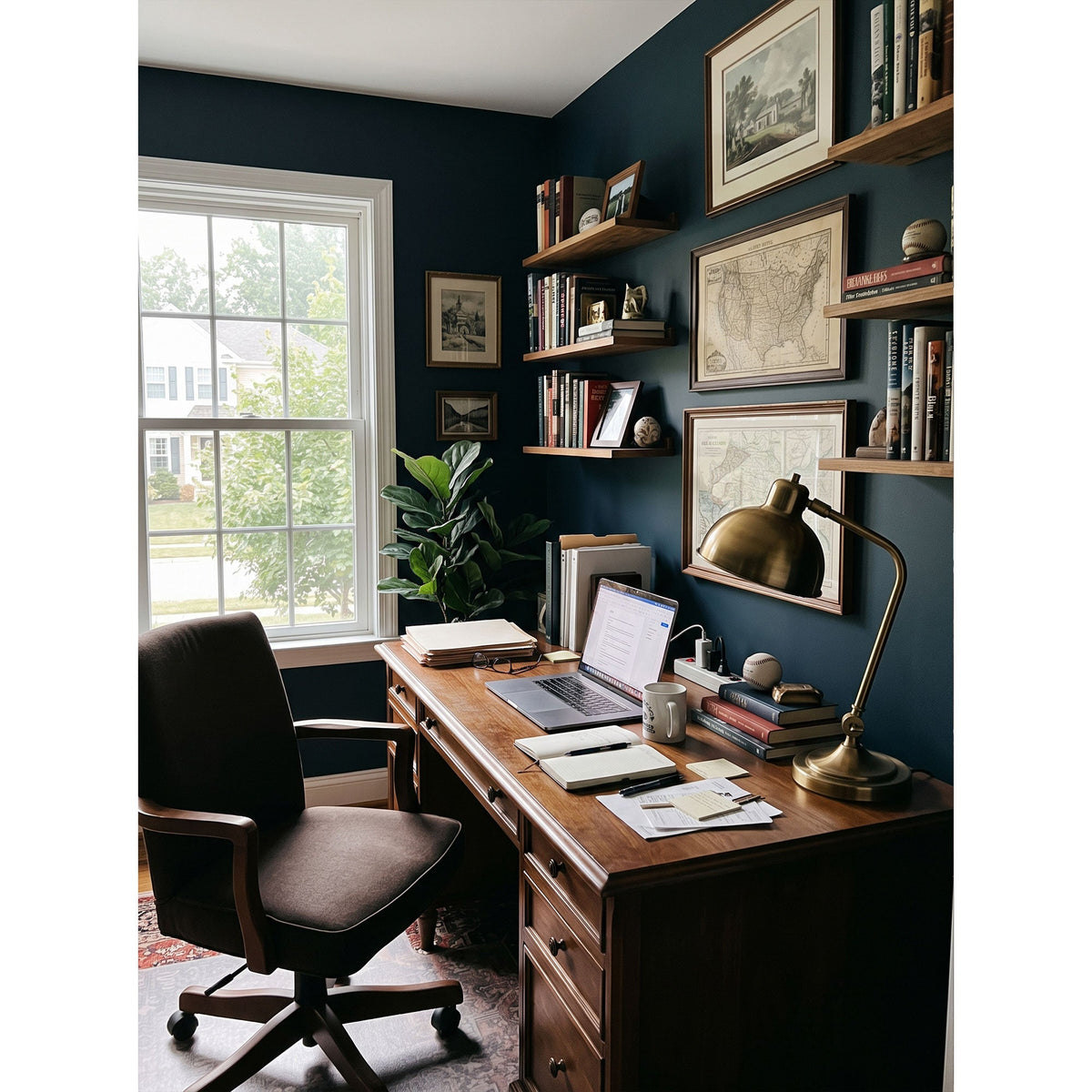 Harvard Brass Table Lamp
