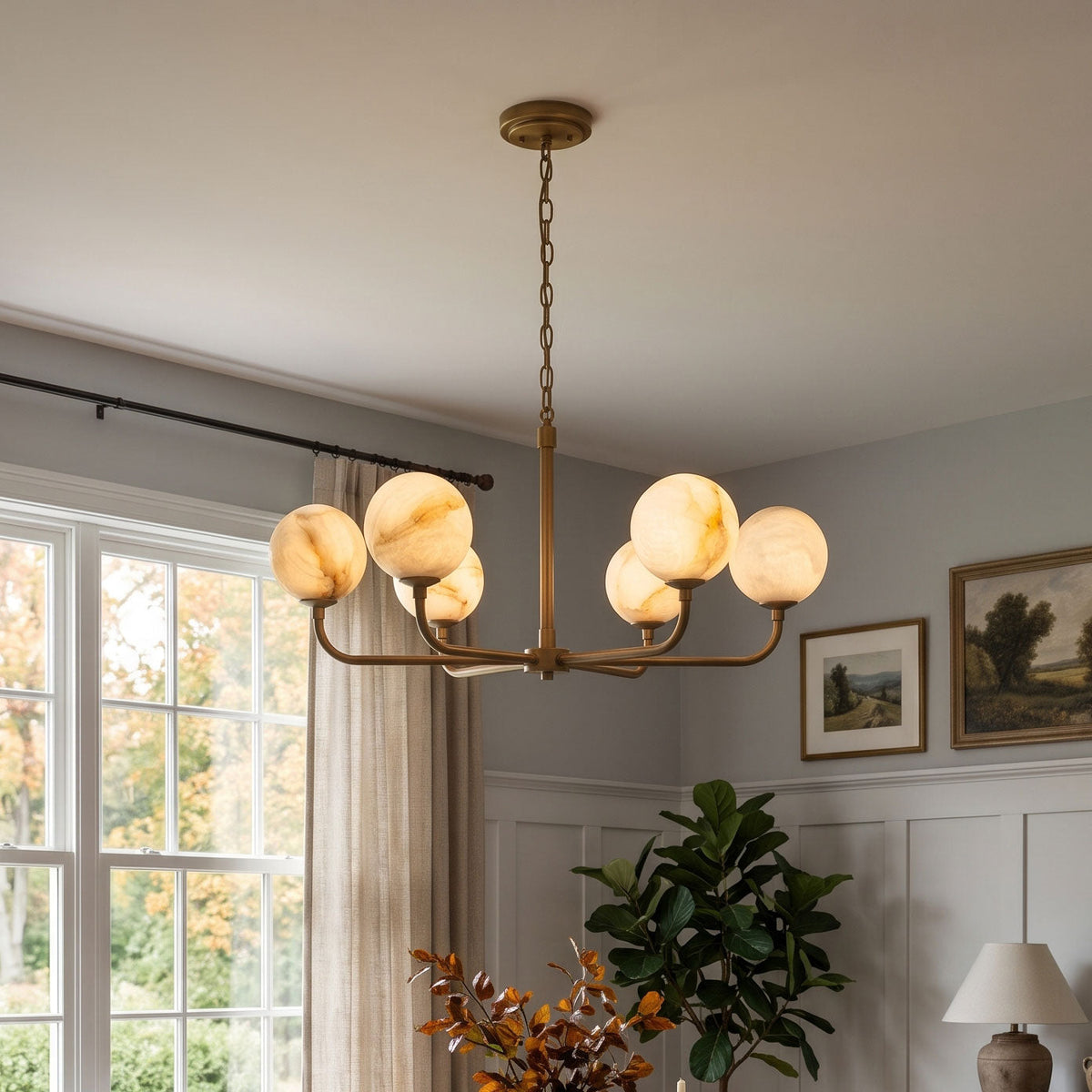 Holden Alabaster Chandelier
