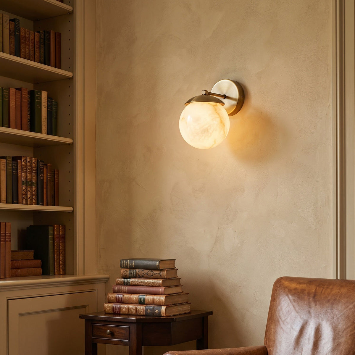 Lark Julep Alabaster Wall Sconce