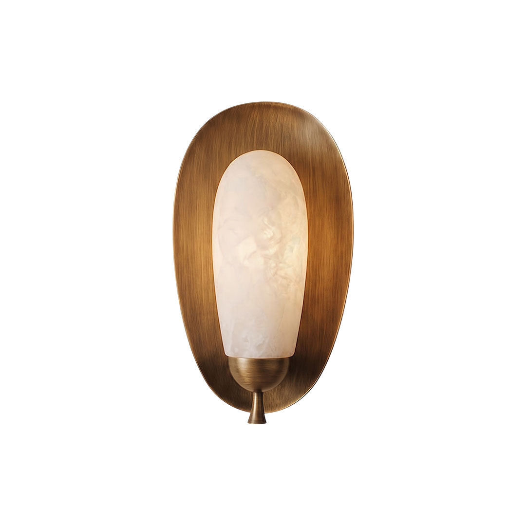 Laurel Blossom Alabaster Wall Sconce