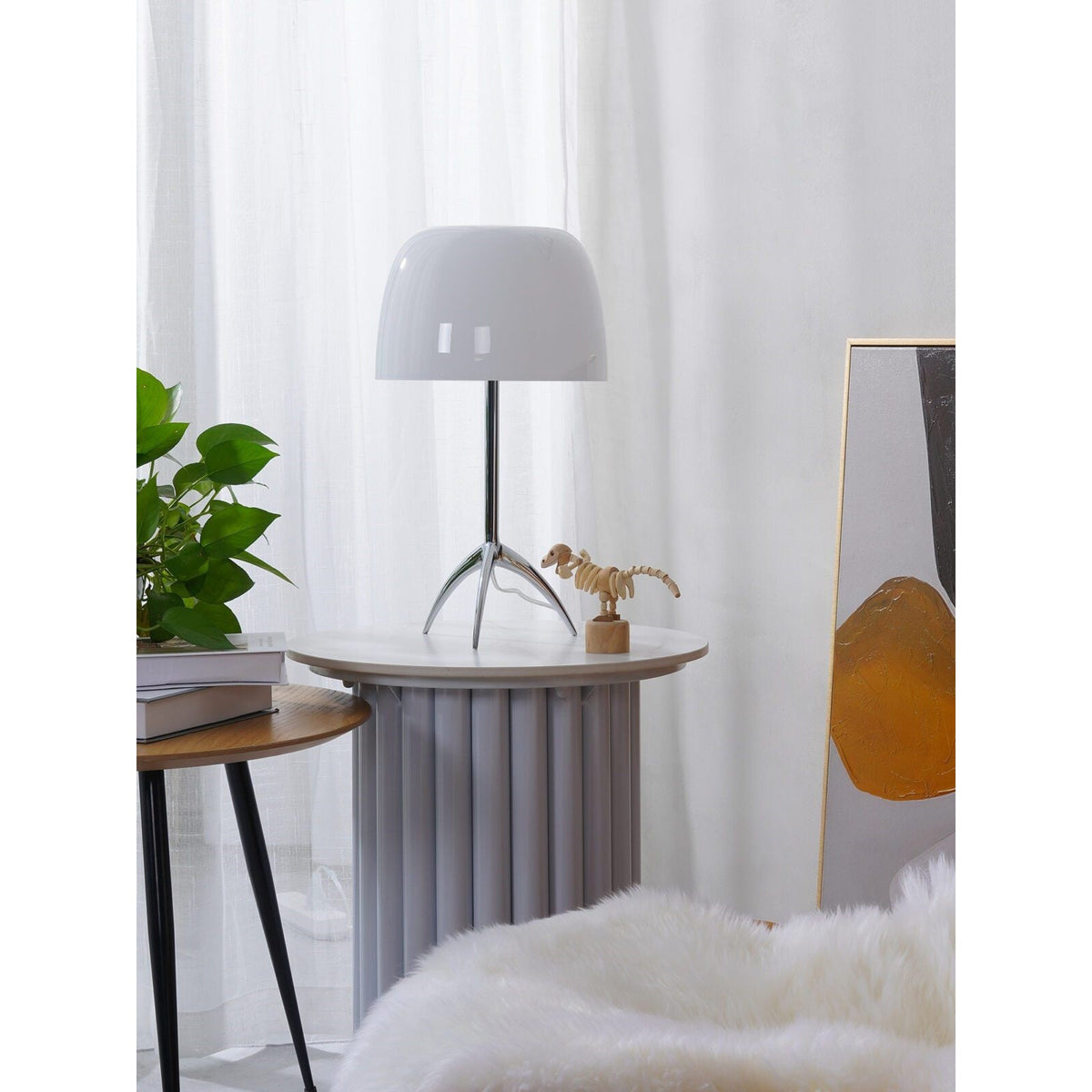 Rosso Mushroom Tripod Table Lamp