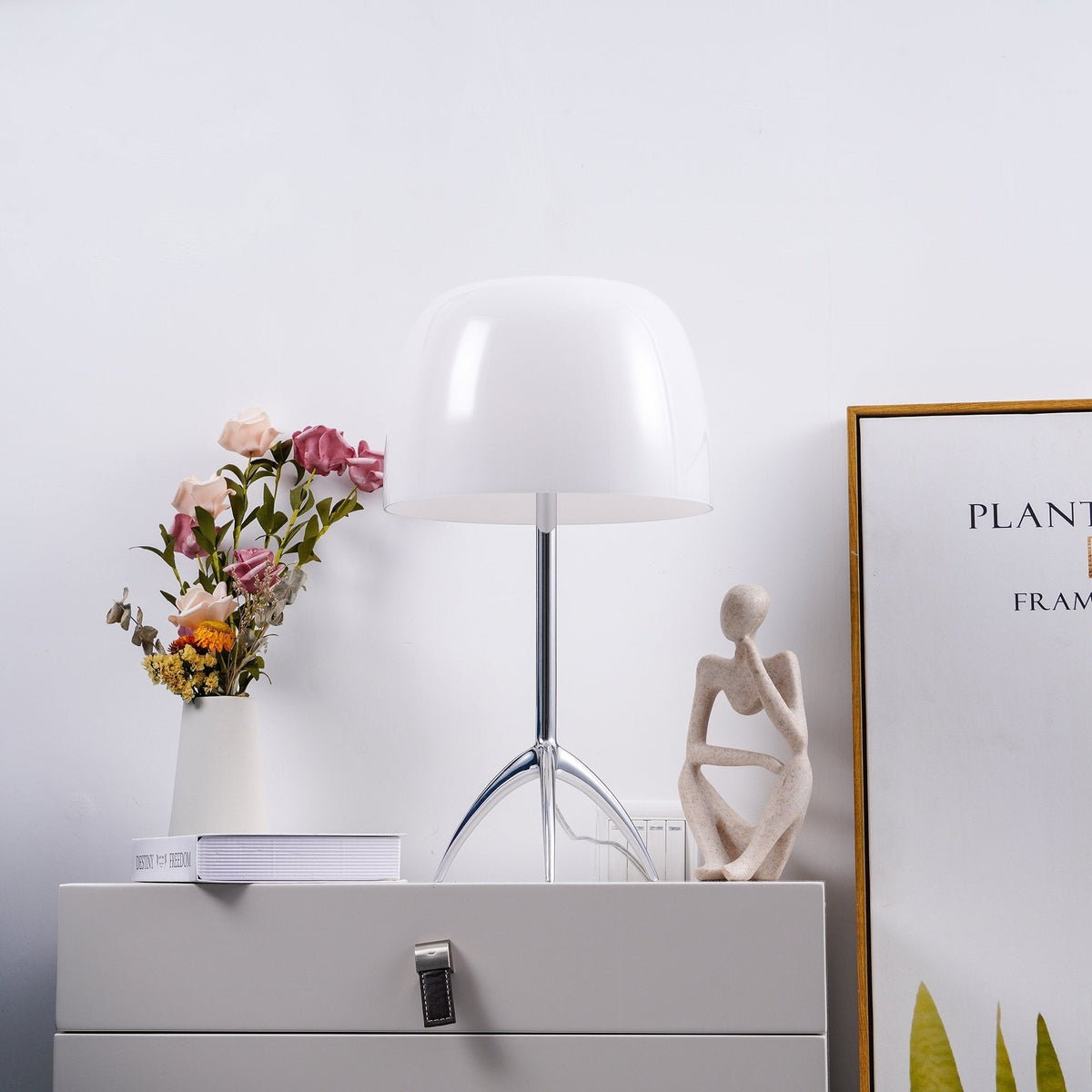 Rosso Mushroom Tripod Table Lamp