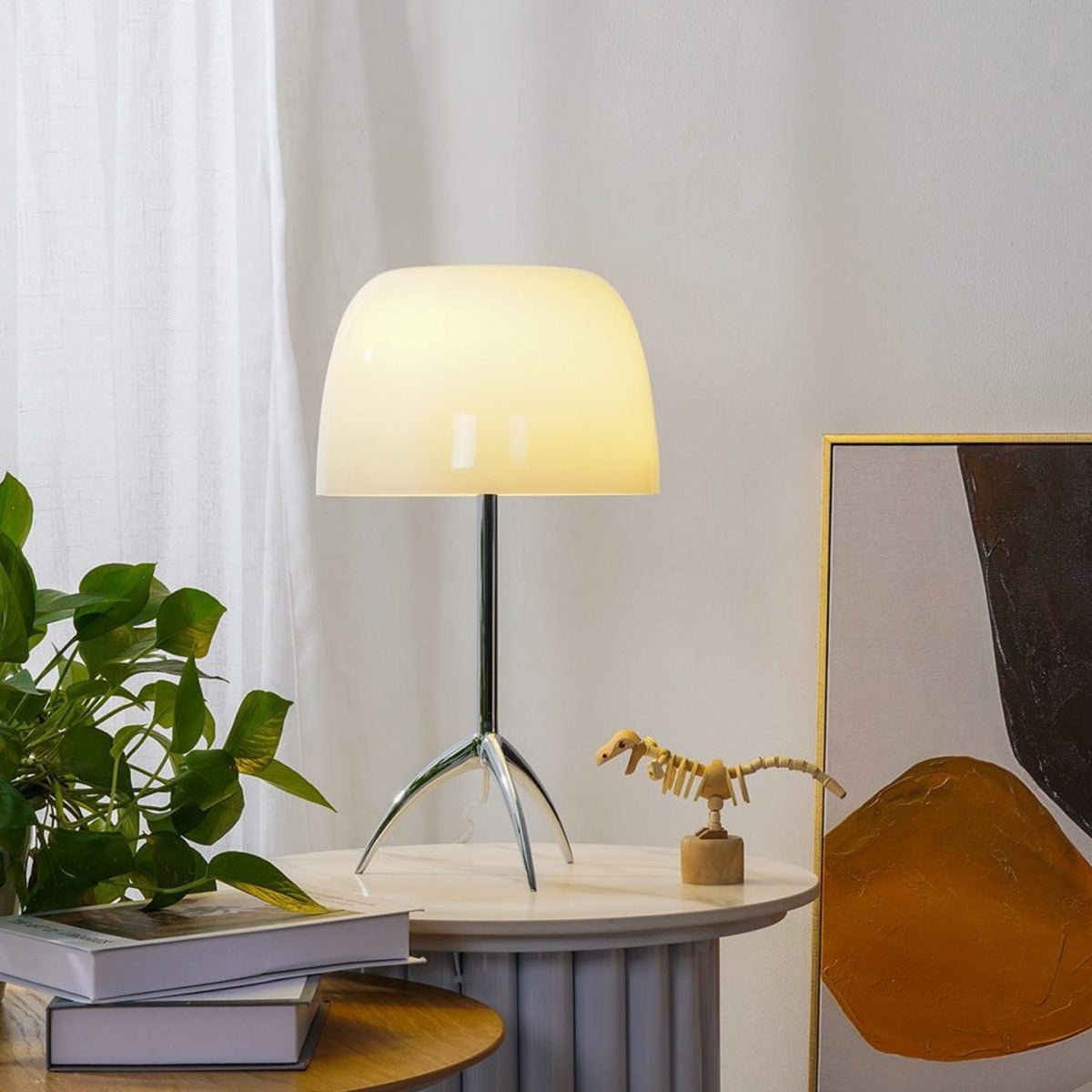 Rosso Mushroom Tripod Table Lamp