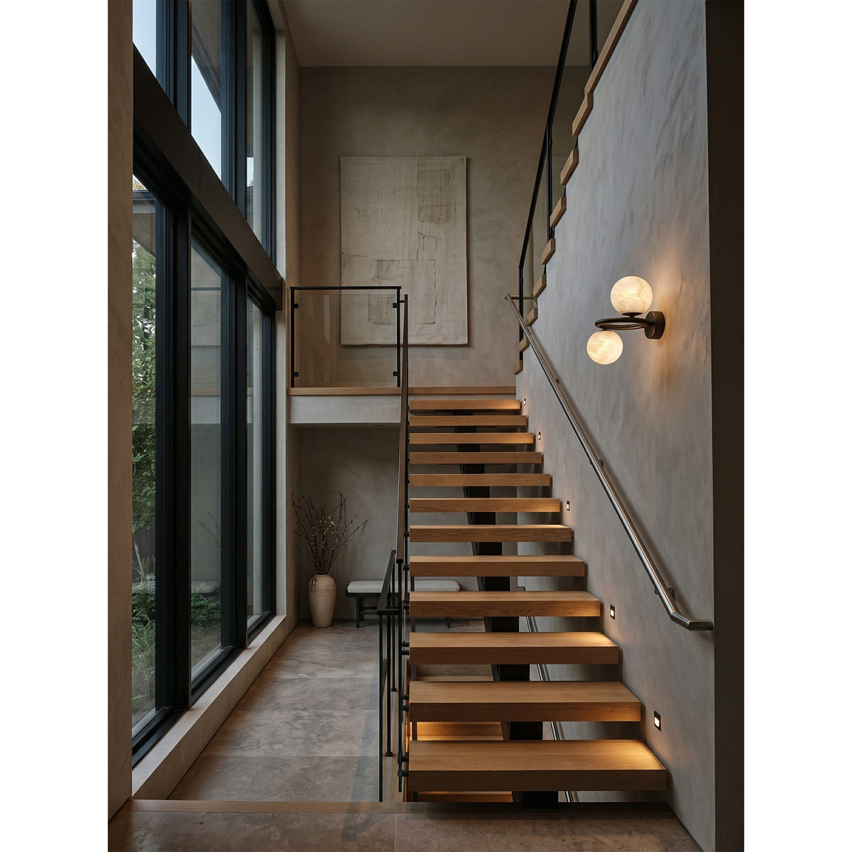 Lunavelle Alabaster Wall Sconce