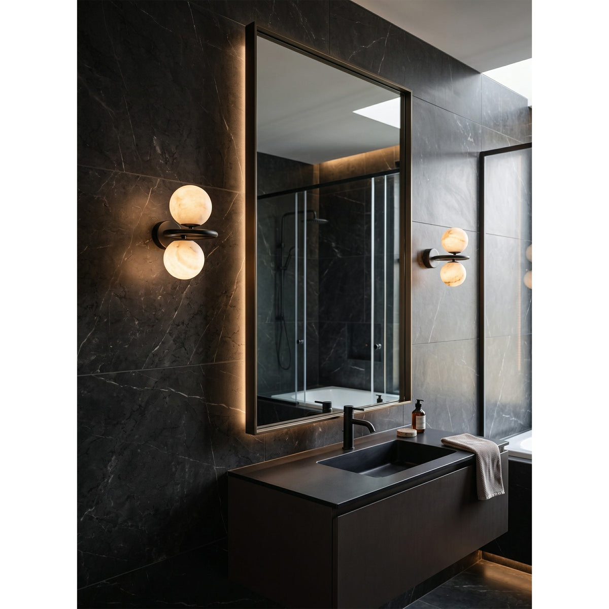 Lunavelle Alabaster Wall Sconce