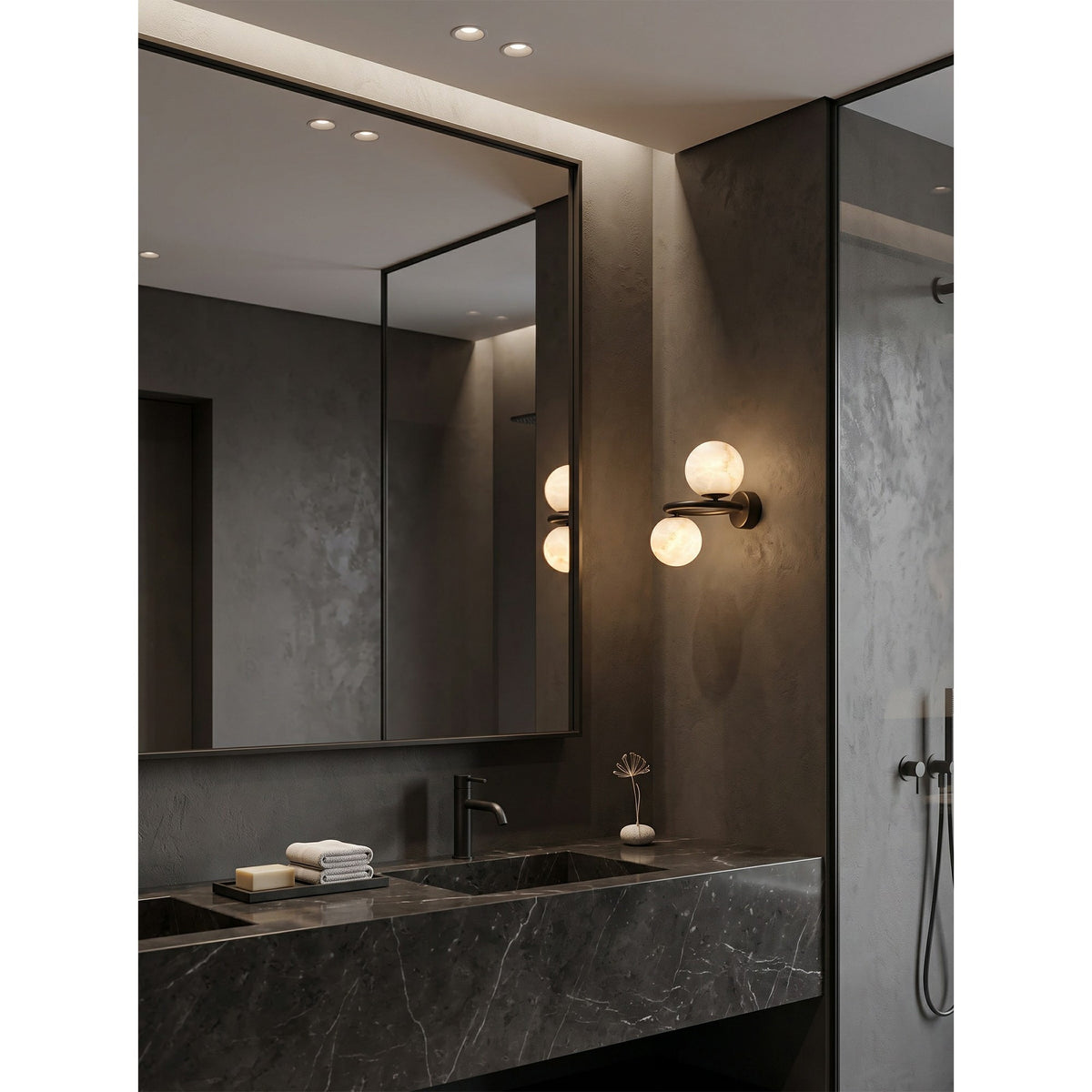 Lunavelle Alabaster Wall Sconce