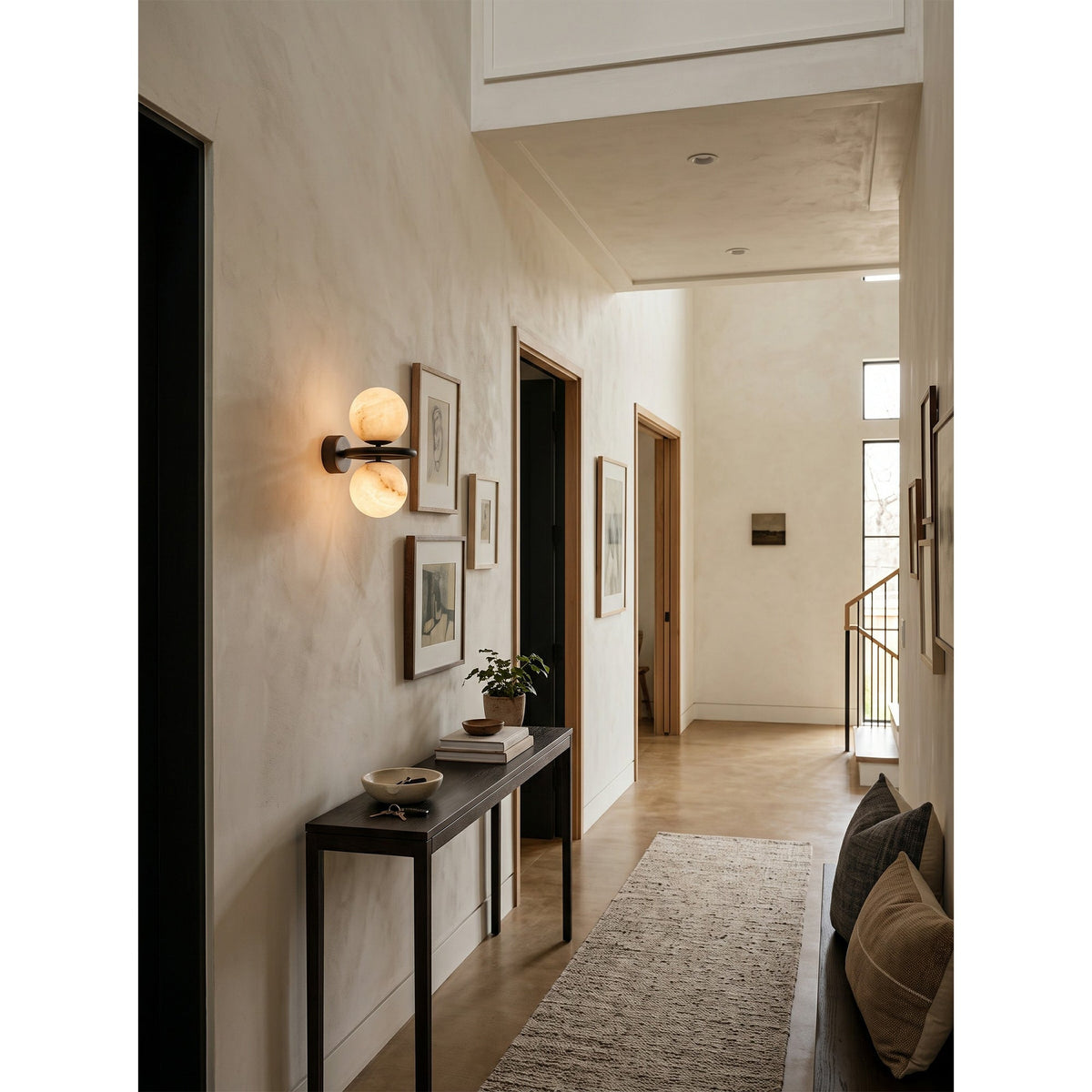 Lunavelle Alabaster Wall Sconce