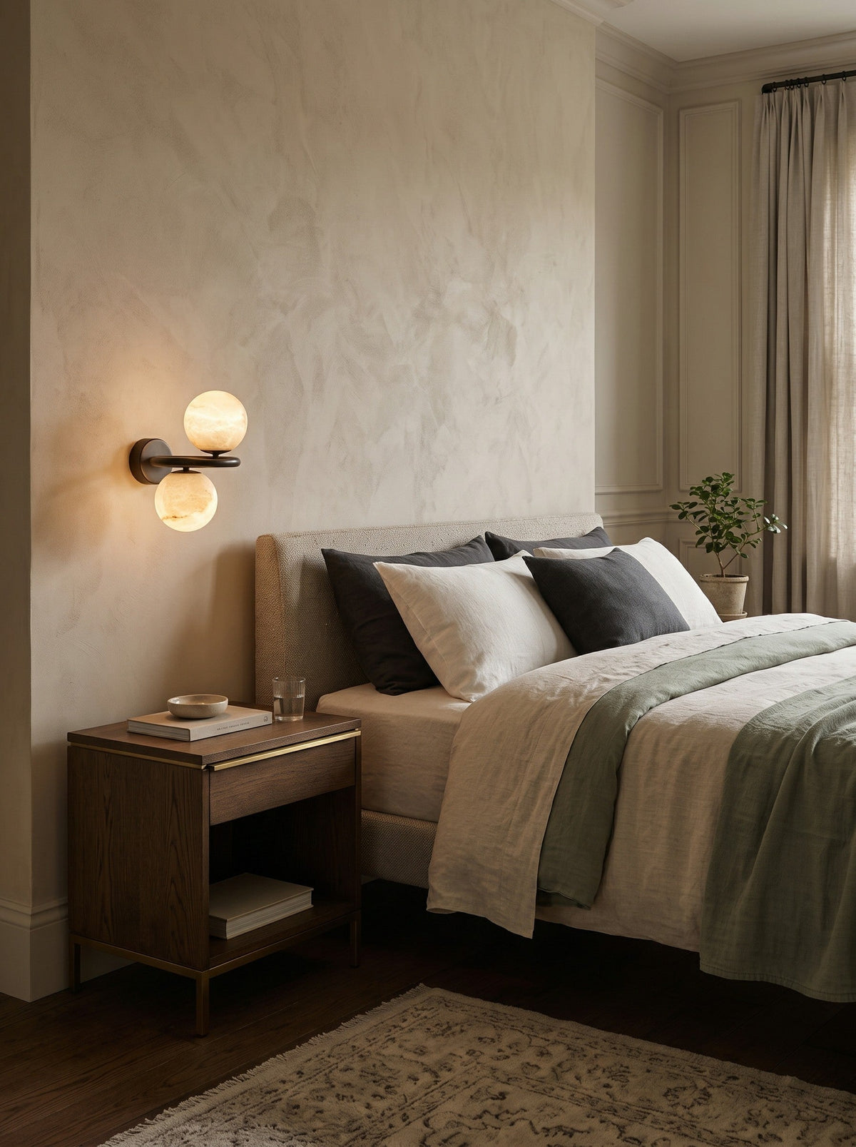 Lunavelle Alabaster Wall Sconce