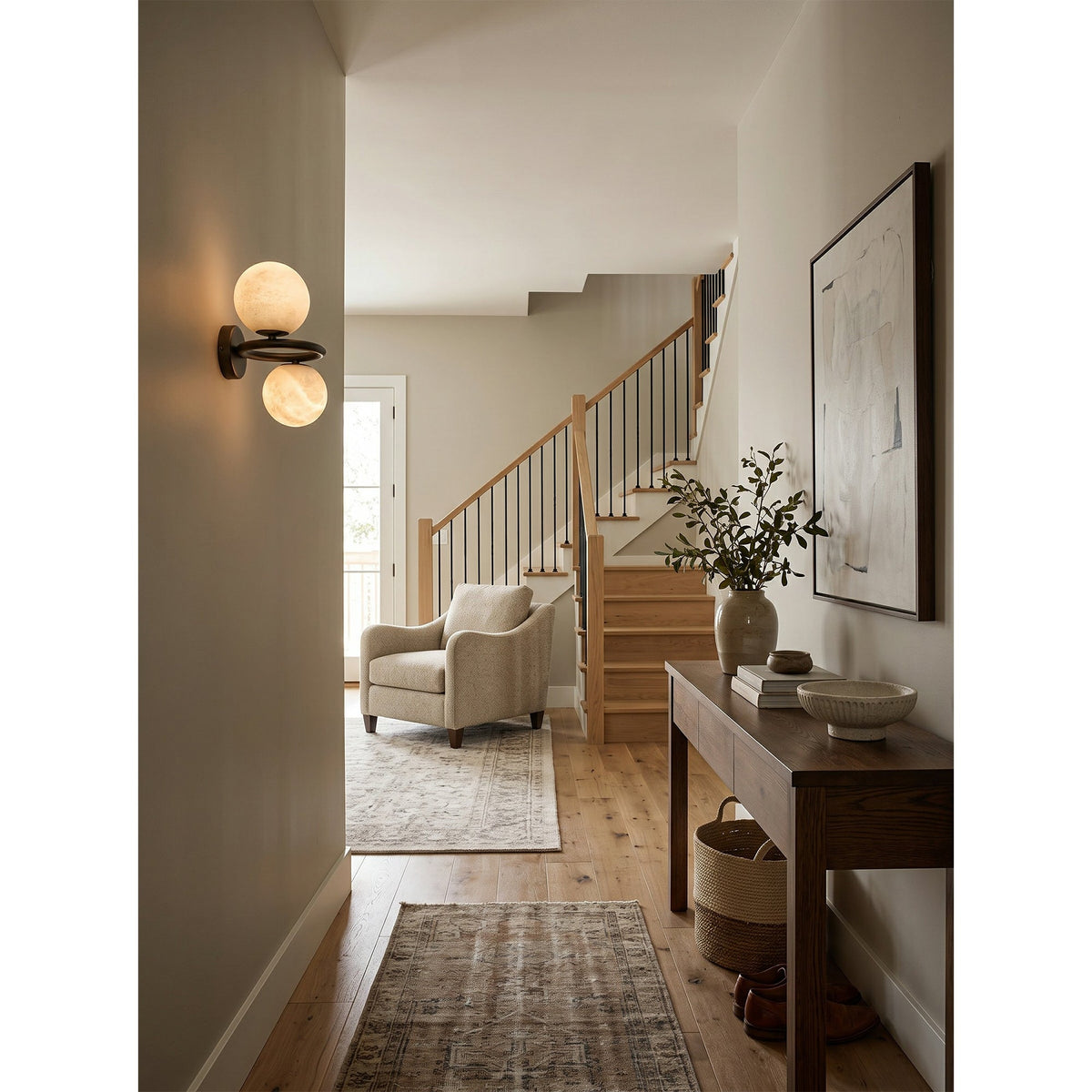 Lunavelle Alabaster Wall Sconce