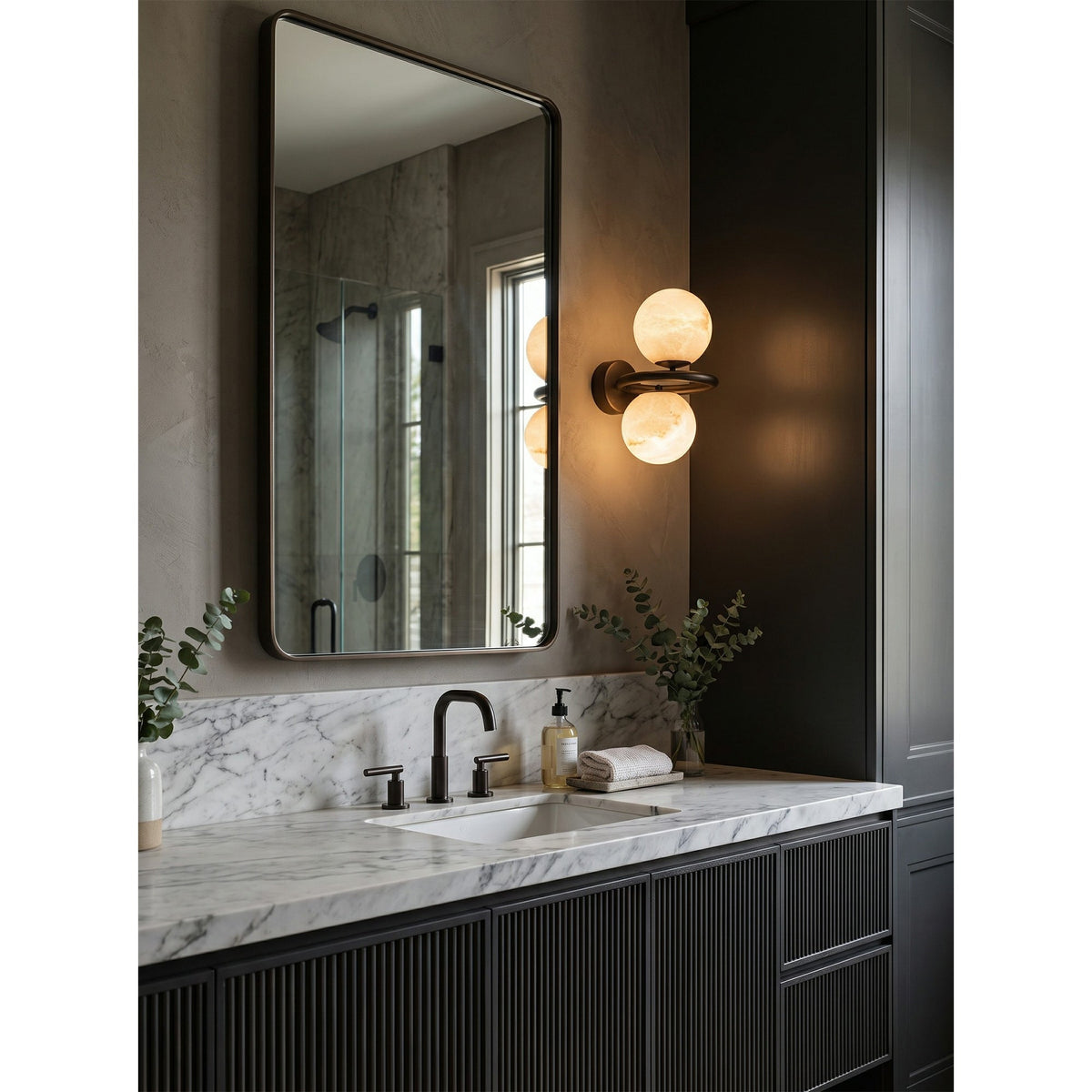 Lunavelle Alabaster Wall Sconce