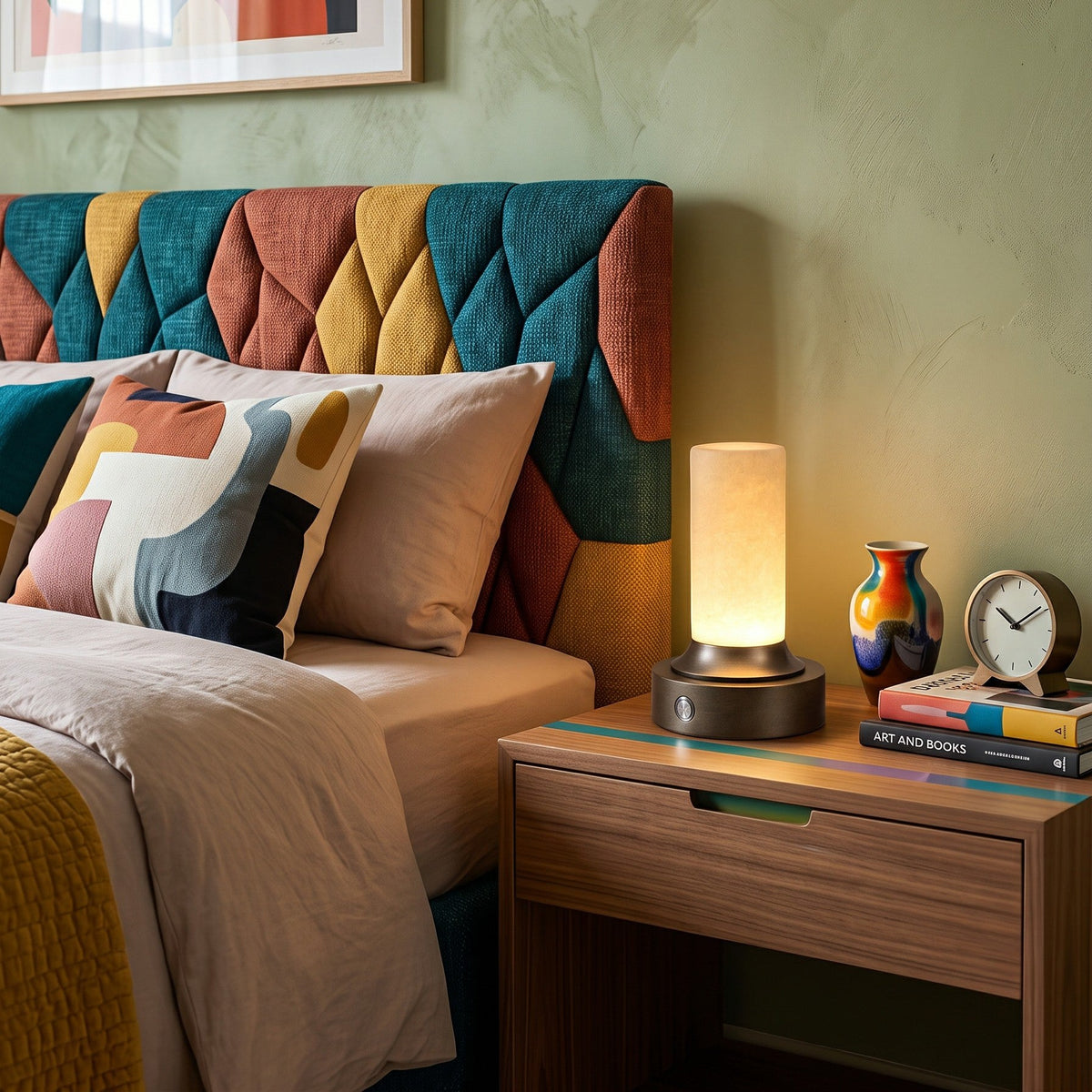Lunerva Alabaster Table Lamp (Built-in Battery)
