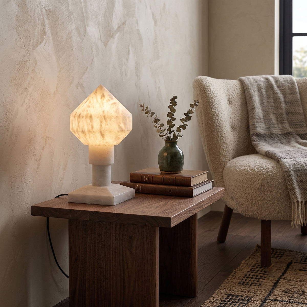 Lyra Alabaster Table Lamp